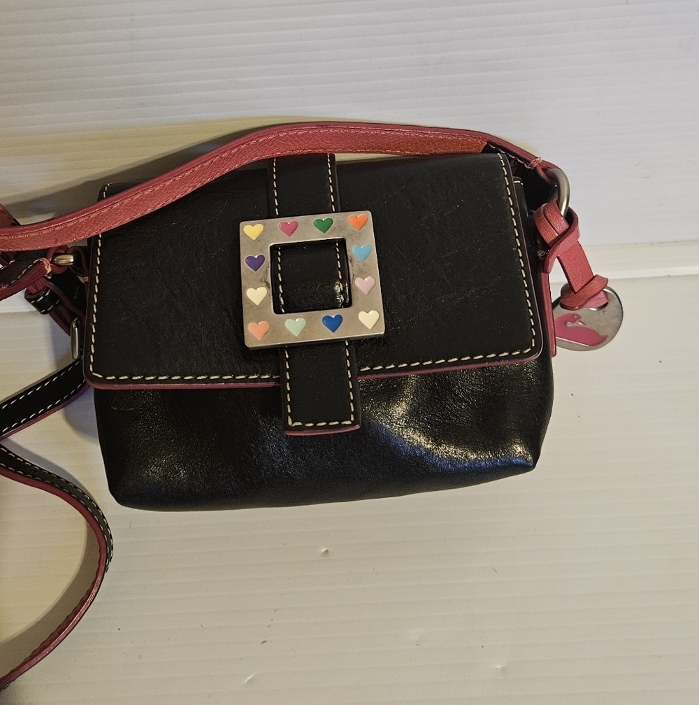 DOONEY & BOURKE Vintage Y2K Leather Crossbody Handbag… - Gem